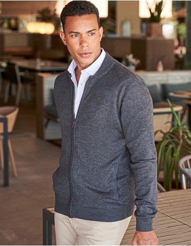 H-H718-Unisex Zip Through Cardigan